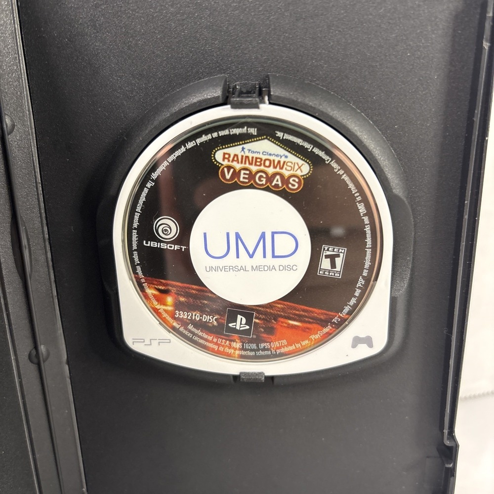 Tom Clancy's Rainbow Six Vegas Sony PSP UMD Video Game ULUS-10206 GameStop Case
